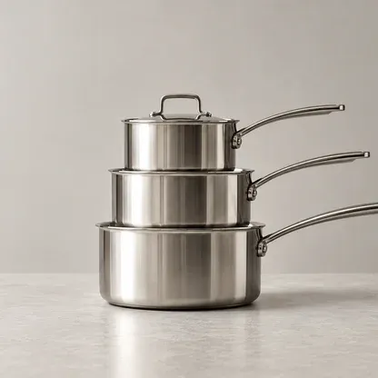 Stainless steel pans